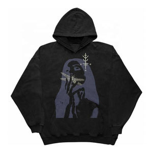 Sudaderas Casuales de Algodón 100% Transpirables con Estampado Lavado Estilo Vintage para Hombre y Mujer, Última Moda de Invierno - Product Image 2