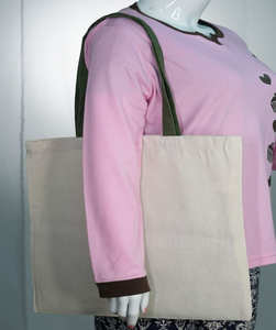 100% sac fourre-tout en toile de coton biologique Logo personnalisé imprimé par sublimation réutilisable pour l'épicerie sac promotionnel - Product Image 6