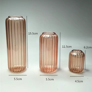 Metier haut vase en verre borosilicaté fleur verre soufflé à la main coloré vase créatif moderne pour salle d'étude chambre salle à manger - Product Image 2