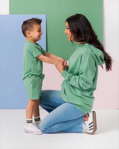 เสื้อมีฮู้ดสำหรับผู้หญิงผ้าฟลีซแขนยาวครึ่งคอสูงสีพื้นใส่สบายดีไซน์แฟชั่นใหม่ - Product Image 2