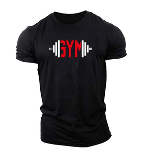 Nueva camiseta tejida para gimnasio para hombre, ropa deportiva personalizable con tela transpirable de secado rápido para fitness al aire libre - Product Image 2