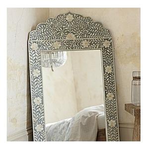 Espejo de pared con incrustaciones de hueso hecho a mano sólido, marco decorativo con incrustaciones de perlas madre de alta calidad, estilo moderno para decoración del hogar - Product Image 5