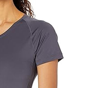 Camiseta de manga corta de moda de verano para mujer, Camiseta de algodón transpirable con cuello redondo y logotipo impreso personalizado para mujer con talla OEM - Product Image 4