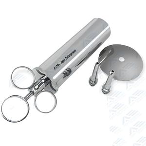 Jeringa Dental de Acero Inoxidable Manual, Libre de Látex, con Recubrimiento de Cromo, Punta de Triple Flujo, Irrigación Fácil y Segura - Product Image 1