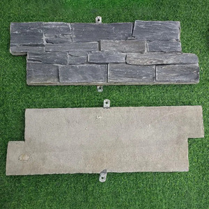 Panneaux modernes de grand livre d'<span class=keywords><strong>ardoise</strong></span> noire Revêtement mural en pierre empilée naturelle Surface fendue Pierre de culture <span class=keywords><strong>ardoise</strong></span> Extérieur/intérieur - Product Image 4