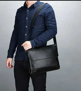 LUMG Mallette d'affaires haute capacité de style vintage pour hommes, sac pour ordinateur portable de 39.62cm avec sangle réglable et multiples - Product Image 1