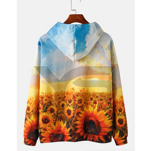 Sudadera con capucha de sublimación para hombre superventas, diseño bordado 3D de invierno e invierno, material sólido al por mayor - Product Image 2