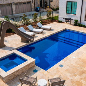 Stock al aire libre natación Spa piscina precio barato personalizado de gran tamaño 8m 10m fibra de vidrio piscina enterrada para adultos - Product Image 4