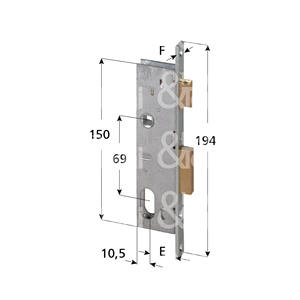 ล็อคร่องที่มี2รอบและไม่รวมสลักทรงกระบอกรูปวงรี - Product Image 1