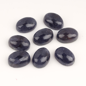 Cabujón de Aventurina azul Natural de 12x16mm de alta calidad, piedra preciosa plana de corte ovalado liso para la fabricación de joyas, piedras preciosas sueltas - Product Image 5