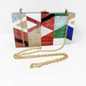 Bolso de Mano de Resina de Lujo - Bolso de Mujer Hecho a Mano en India, Multicolor, Nueva Llegada - Product Image 1