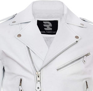 Chaqueta de cuero auténtico para hombre, chaqueta básica de piel sintética para motocicleta, chaquetas de piel sintética suave para Otoño e Invierno para hombre - Product Image 3