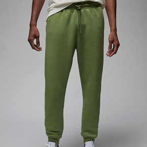 Pantalon de survêtement décontracté brodé, coupe droite large, style streetwear, avec rayures contrastantes, coupe ample, 100% coton, imperméable, vente en gros - Product Image 1