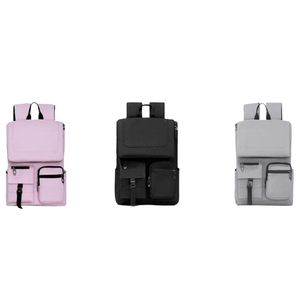 Sac à dos unisexe élégant pour étudiant, motif filigrané, durable, multifonctionnel, imperméable, doublure en polyester, fermeture éclair - Product Image 5