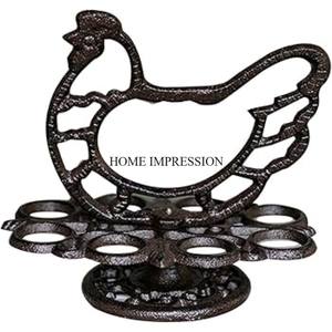 Home and Hotels Kitchenware Black Color Powder Coated 2 Tier Heavy Duty Metal <b>Egg</b> <b>Storage</b> Racks & Holder Shelving Unit Supplies - Product Image 2