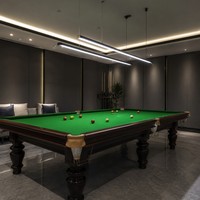 Lampe suspendue linéaire LED en aluminium pour salle de billard, zone de table de billard, 1200 mm, 6000 K, dimmable, éclairage de plafond