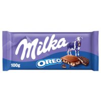 Chocolat Oreo MILKA à texture croustillante, bon marché et très demandé, emballage boîte de 100g pour l'exportation