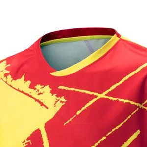 New Arrival Men's Slim Fit Sports T-Shirts Light Weight Short Sleeves with Solid Pattern Sublimation T-Shirts - Product Image 3