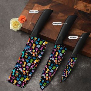 Prix d'usine Nouvelle tendance Couteau de chef 4 ensembles Couteau de cuisine en céramique Plastique pour offrir en cadeau Livraison gratuite Shopify Dropshipping - Product Image 4