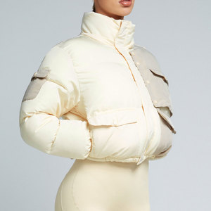 Luxury <b>Cropped</b> <b>Womens</b> Waterproof <b>Puffer</b> Down <b>Jackets</b> Crop Top <b>Puffer</b> <b>Jacket</b> <b>Women</b> Custom Logo - Product Image 2