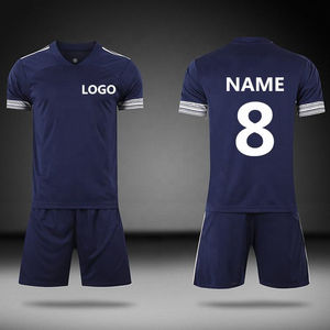 Conjunto de Uniforme de Fútbol Personalizado, Camisetas de Fútbol de Clubes Mundiales, Negro y Dorado, Agrega Tu Logotipo, 100% Poliéster, Sublimación Completa - Product Image 5