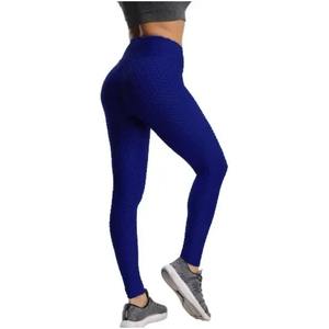 Pantalon de yoga sportif push-up taille haute Leggings tricotés de couleur unie sexy Leggings taille haute respirants en gros - Product Image 4