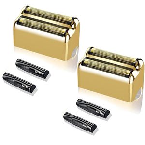 Repuesto de Cuchillas Metálicas Dobles Doradas para Afeitadora Eléctrica de 2 Piezas, para Uso Facial - Product Image 3