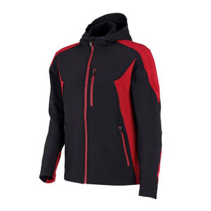 Veste Softshell sur mesure pour homme Capuche amovible Look élégant Coupe-vent Imperméable Deux tons Prix de gros Vestes Softshell - Product Image 6