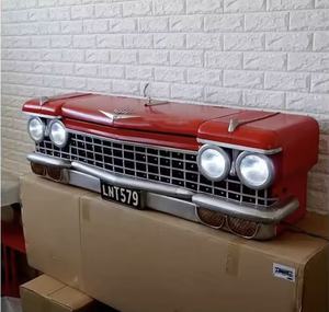 Décoration murale rétro tendance en fer, décoration murale 3D, décoration de bar en forme de voiture - Product Image 1