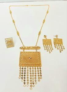 Conjunto de Joyería de Moda de Alta Gama con Colgante Chapado en Oro de 24 Quilates de Dubái, 6 g, Chapado Pesado, Colección Exclusiva, Mejor Valor - Product Image 5