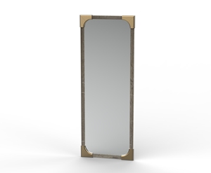 The <b>Wooden</b> <b>Mirror</b> Is One-of-a-kind Made with a Blend of Traditional Woodworking Techniques and Modern Design Sensibilities - Product Image 3