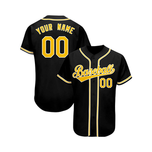 Venta al por Mayor de Camisetas de Béisbol Unisex con Cuello en V, 100% Poliéster, Tallas Grandes, Ropa Deportiva OEM Más Vendida, Transpirable y que Absorbe la Humedad - Product Image 1