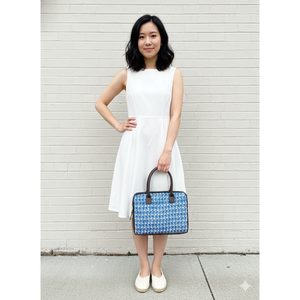 Bolso Tote Grande para Portátil con Estampado Jaipuri, Impermeable, con Cierre de Cremallera, para el Trabajo - Product Image 1