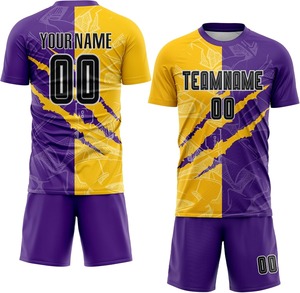 Uniforme de fútbol sublimado personalizado 2025 ODM OEM tendencia transpirable secado rápido 100% poliéster Jersey y pantalones cortos conjunto Pro Match Wear - Product Image 5