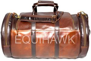 Wholesale Outdoor Original <b>Leather</b> Luggage Travel <b>Bag</b> Business Suit <b>Bag</b> Men <b>Duffel</b> Travelling <b>Bag</b> Manufacturer in India - Product Image 5