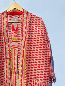 Kimono indien en soie fait à la main pour les femmes Casual Beach and Lounge Wear Women's Robe-ODM Supply - Product Image 4