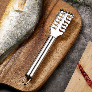 مقشر سمكة مزود بفرشاة فولاذية, أداة تسوية منزلية قابلة للتقشير مخصصة - Product Image 3