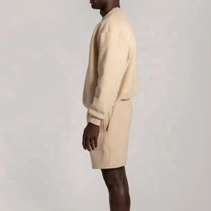 Short-pull-over deux pièces personnalisé pour hommes Combinaison de sport respirante unisexe Vêtements de jogging pour l'été Style décontracté Survêtement Sweat Outfit - Product Image 6