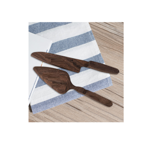2 PCS Restaurant Bois Gâteau Serveur Poignée Gâteau Pelle Cutter Couteau Set Pour Mariage 2 tailles différentes à vendre produit - Product Image 1