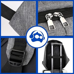 Sac à dos antivol pour ordinateur portable Bluelander 15,6 pouces, style professionnel tendance, extensible et imperméable pour les voyages en plein air - Product Image 6