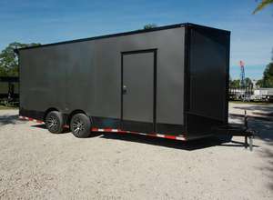 Remorque fermée de qualité supérieure 8,5x20, côtés hauts de 42 pouces, pneus 14 plis + pneu de secours 14 plis inclus à vendre - Product Image 2