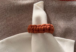 Rond de serviette en coton terre cuite - Product Image 4