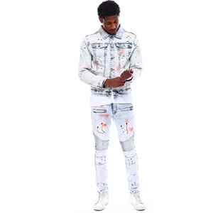 Veste d'hiver pour homme de haute qualité personnalisée 2024, fabrication directe, grande taille, vente chaude, jean, denim, veste longue - Product Image 2