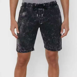 กางเกงขาสั้นเปล่าจํานวนมากแบบกําหนดเองกางเกงขาสั้นล้างกรดที่ด้อยยากแบบวินเทจผ้าฝ้ายเทอร์รี่ฝรั่งเศสกางเกงขาสั้นล้างกรดวินเทจ - Product Image 1