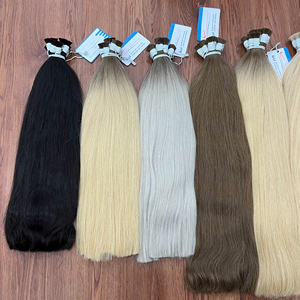 Cabello a granel de alta calidad Cabello virgen vietnamita Grado recto Tejidos Extensiones de cabello humano a granel - Product Image 3