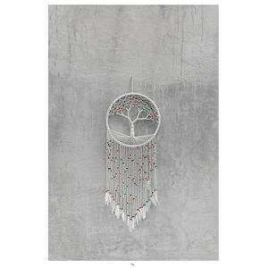 Macramé flor colgante de pared gran calidad Boho Chic Art Deco para sala de estar elegante artesanía de madera decoración del hogar - Product Image 1