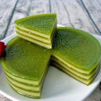 Gâteau aux haricots mungo feuille de pandan Frozen, dessert à mâcher pour les vacances