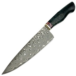 Venta al por mayor personalizado nuevo diseño 67 capas Damasco VG10 núcleo de acero cuchillo de Chef hoja de acero al carbono con mango de piedra para chef - Product Image 6