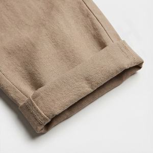 <b>Men</b> Organic Cotton Jogger <b>Pants</b> Natural Jersey Breathable <b>Stretch</b> Waistband Ribbed Leg Cuffs Sustainable Customized Colors - Product Image 6