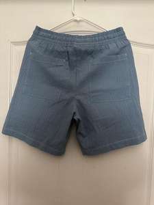 Pantalones Cortos de Algodón 100% con Cintura Media y Estilo Hip Hop para Hombre, con Costuras en Contraste, Cierre Elástico en la Cintura y Diseño Liso - Product Image 2